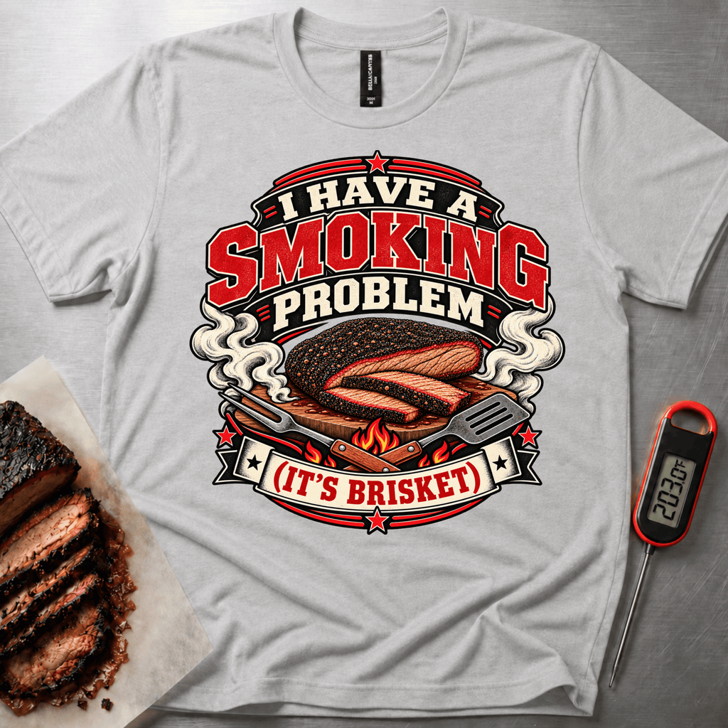 Smoking Problem Badge t-shirt