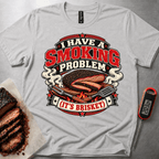 Smoking Problem Badge t-shirt