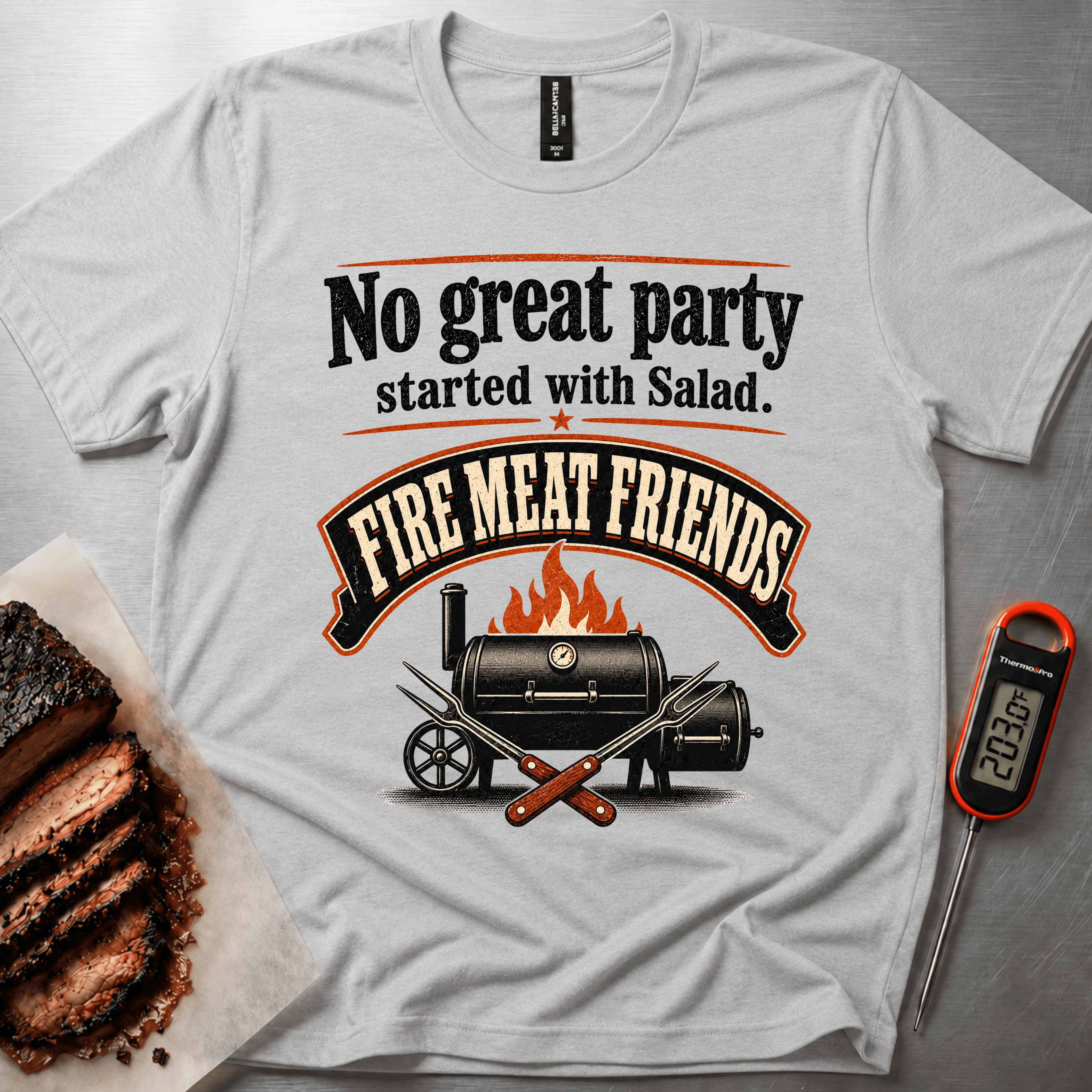 No Great Party started with Salad t-shirt