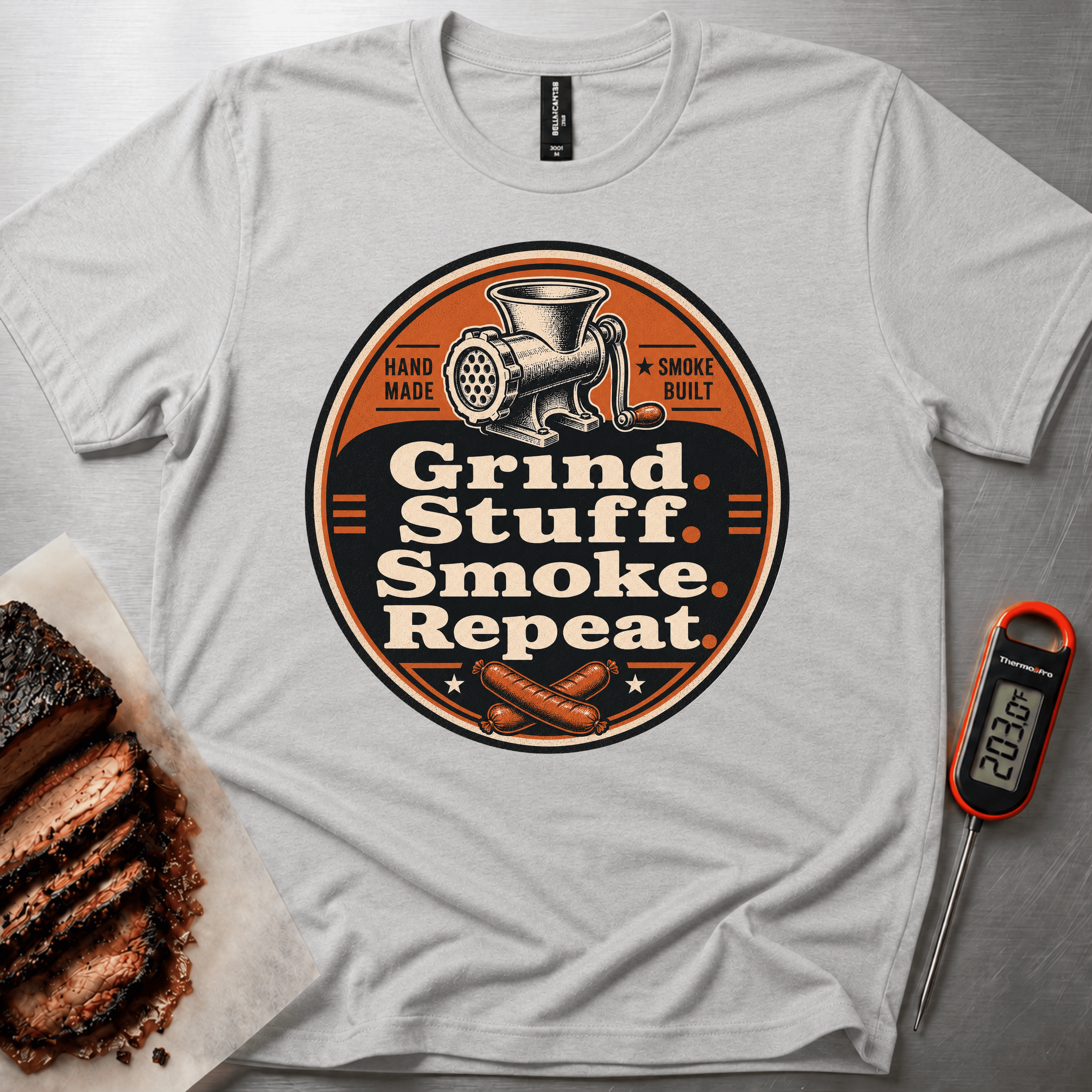 Grind Stuff Smoke Badge t-shirt