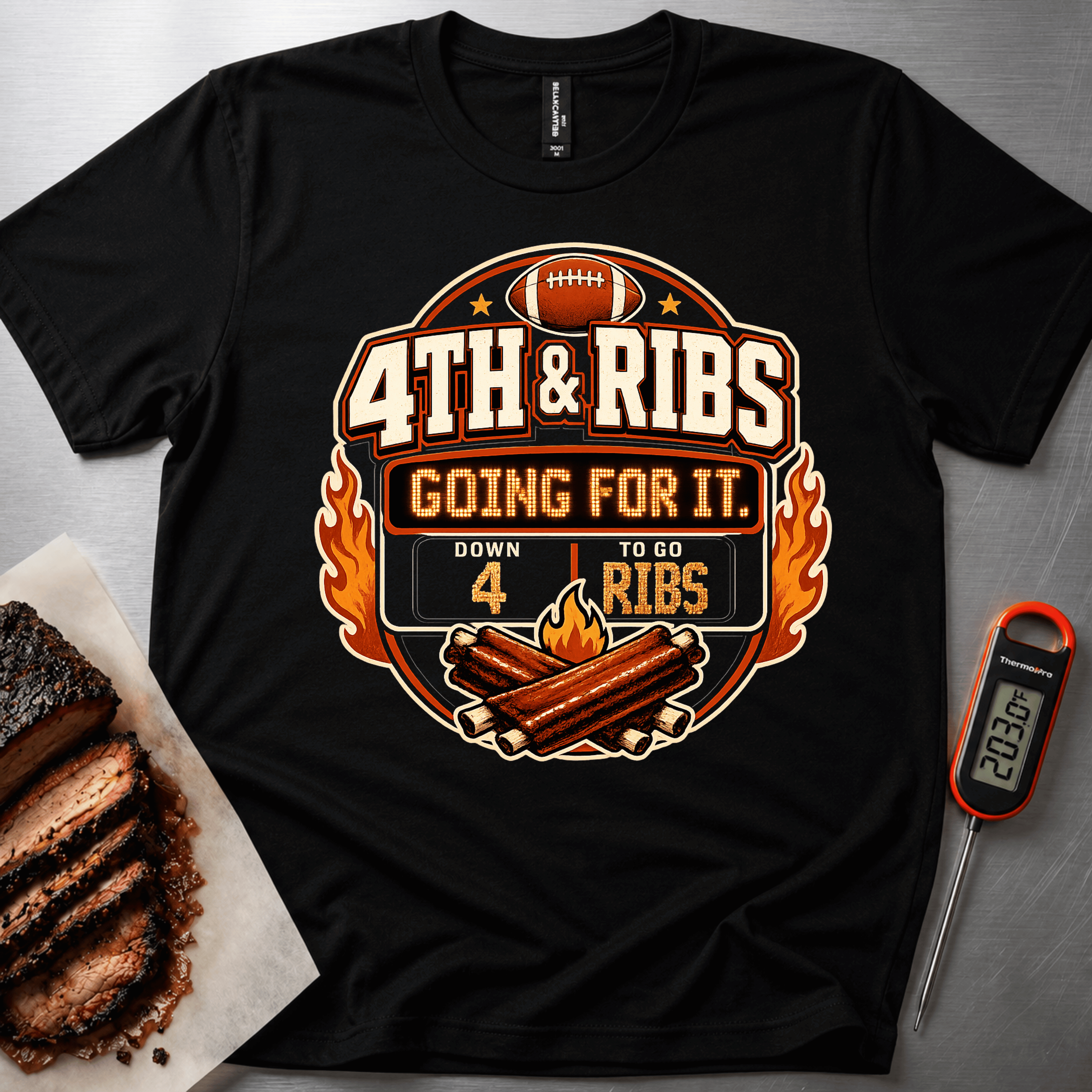 4th & Ribs Badge t-shirt
