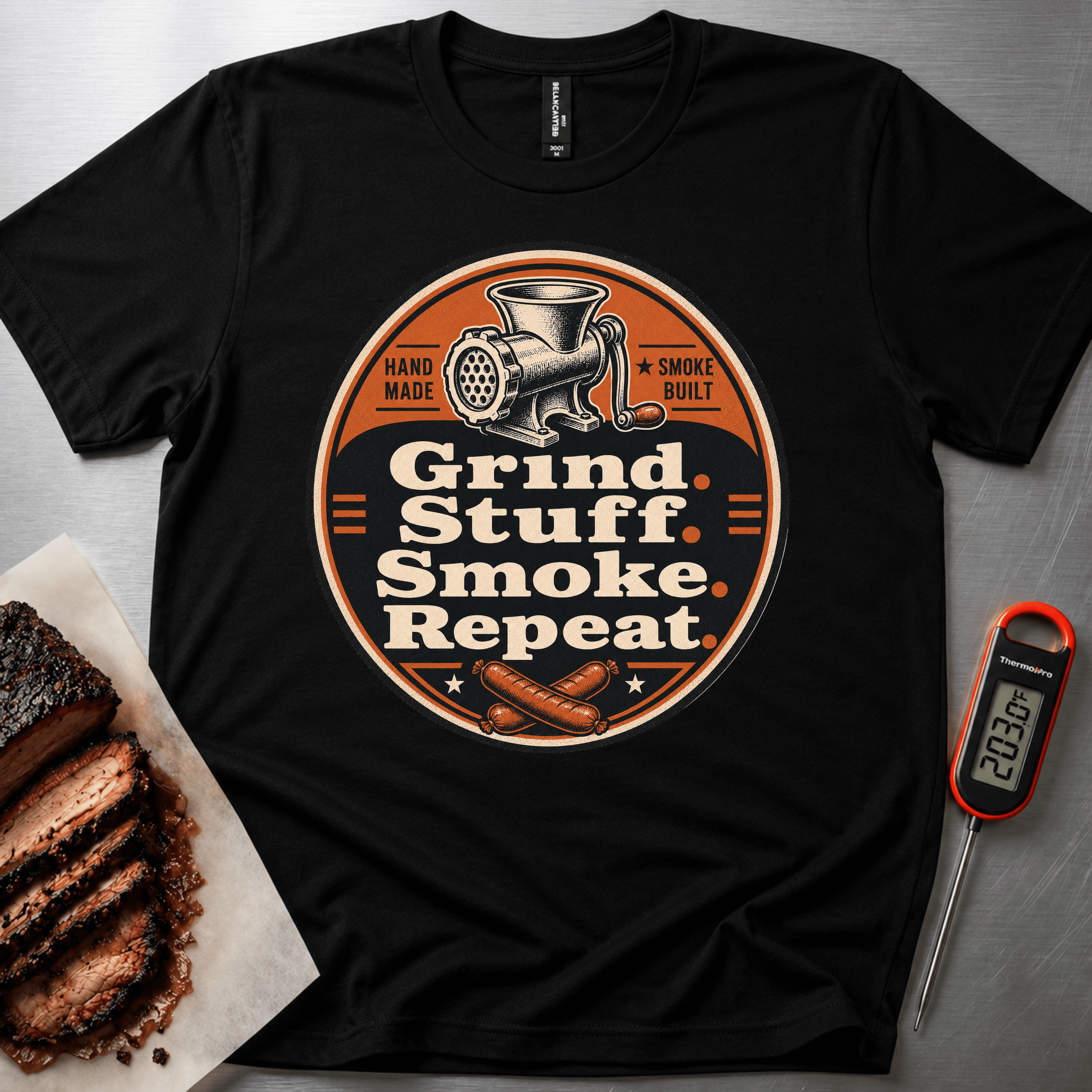 Grind Stuff Smoke Badge t-shirt