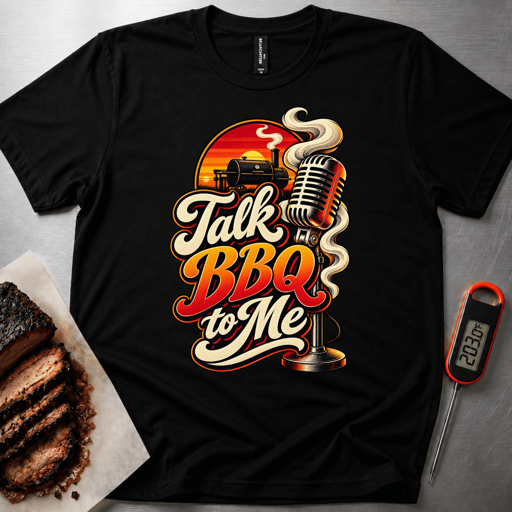 Talk BBQ Sunset t-shirt