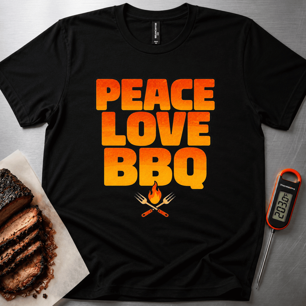 Peace Love BBQ t-shirt