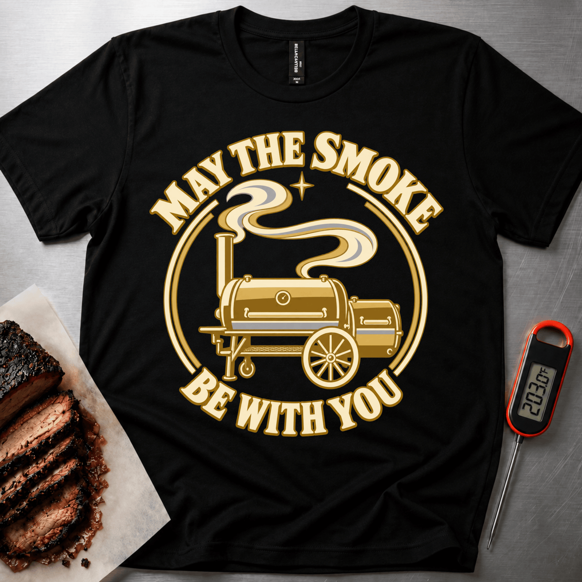 May the Smoke Badge t-shirt