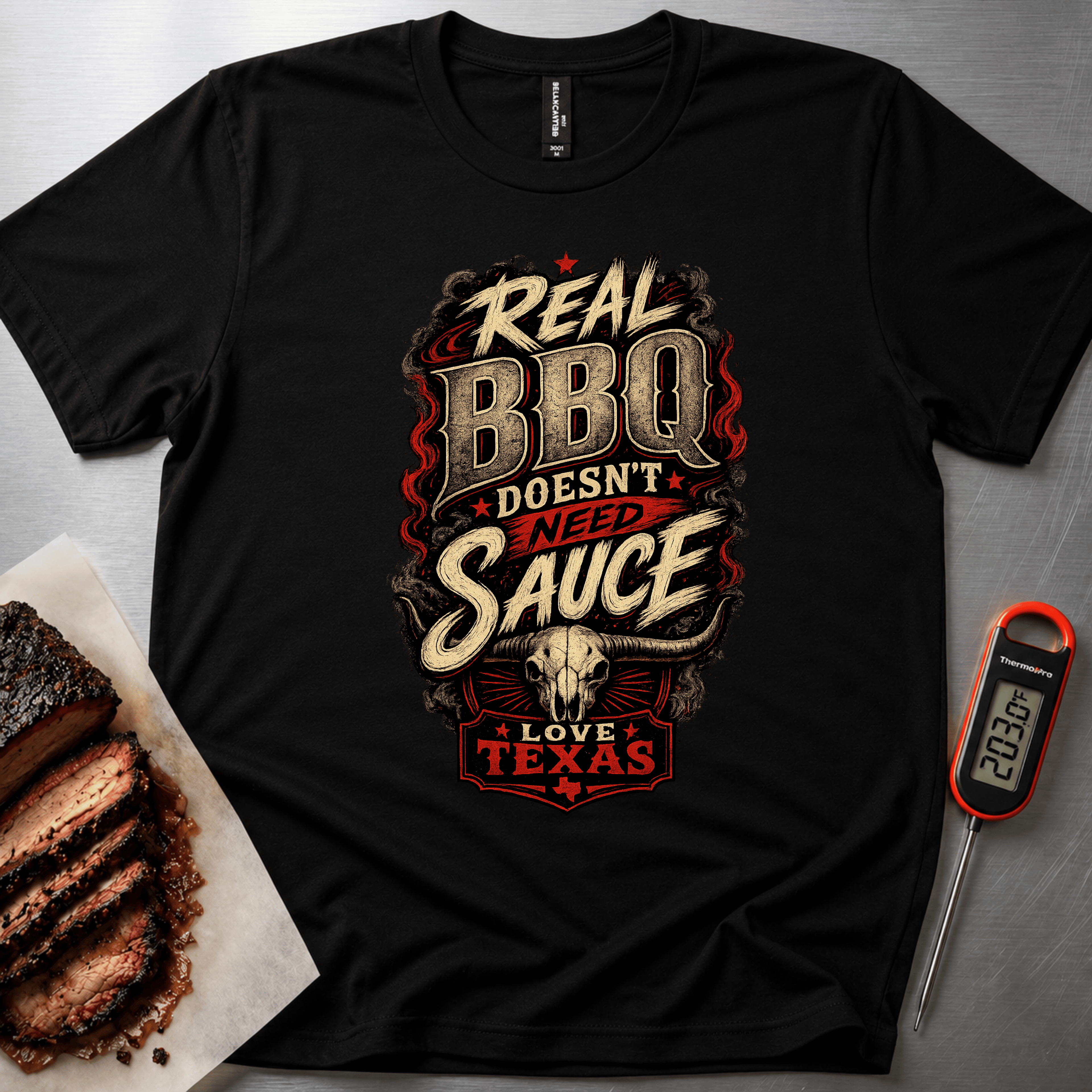 Real BBQ - No Sauce t-shirt