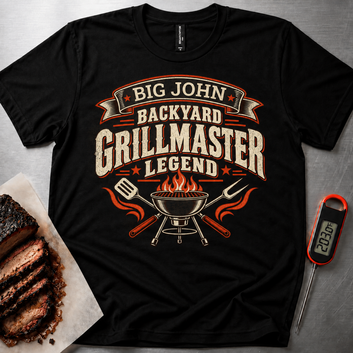 Personalized Grillmaster t-shirt