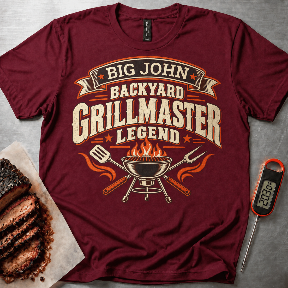 Personalized Grillmaster t-shirt