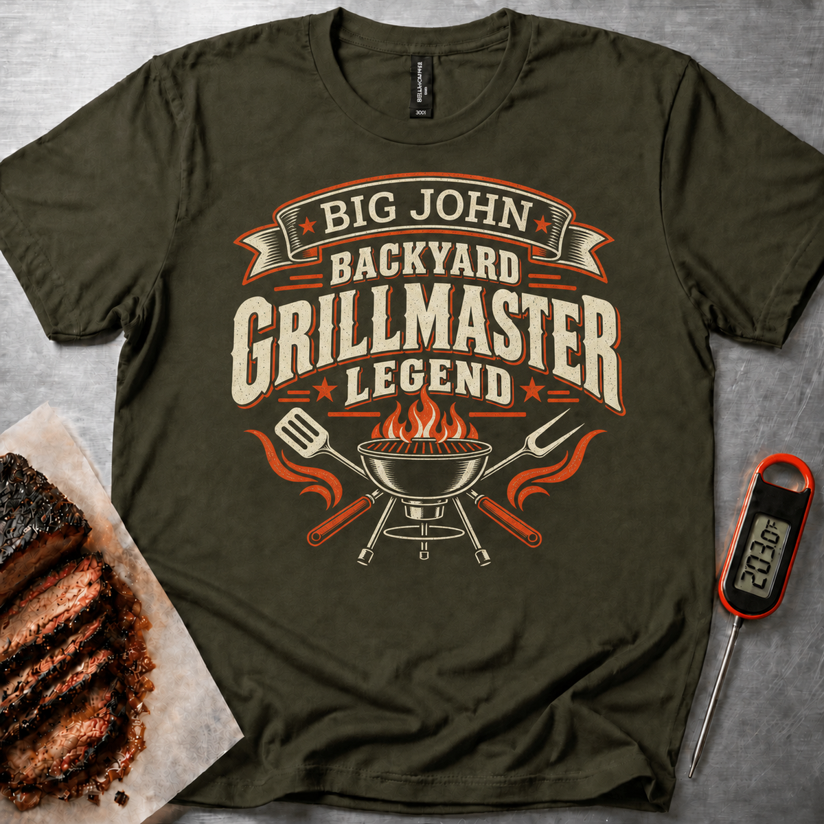Personalized Grillmaster t-shirt