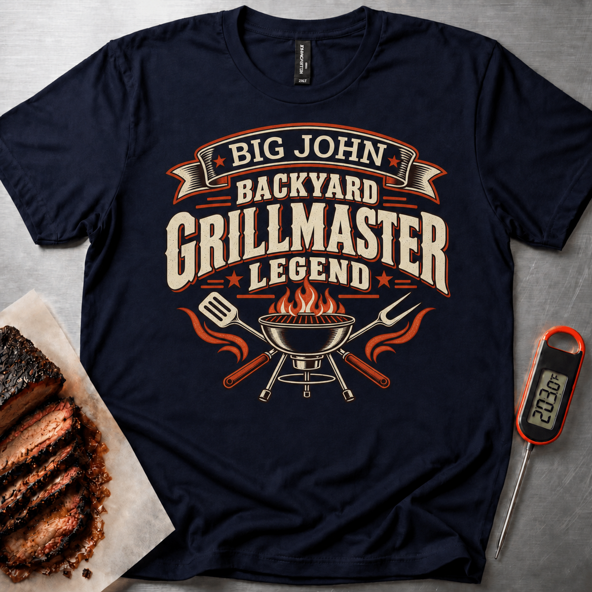 Personalized Grillmaster t-shirt