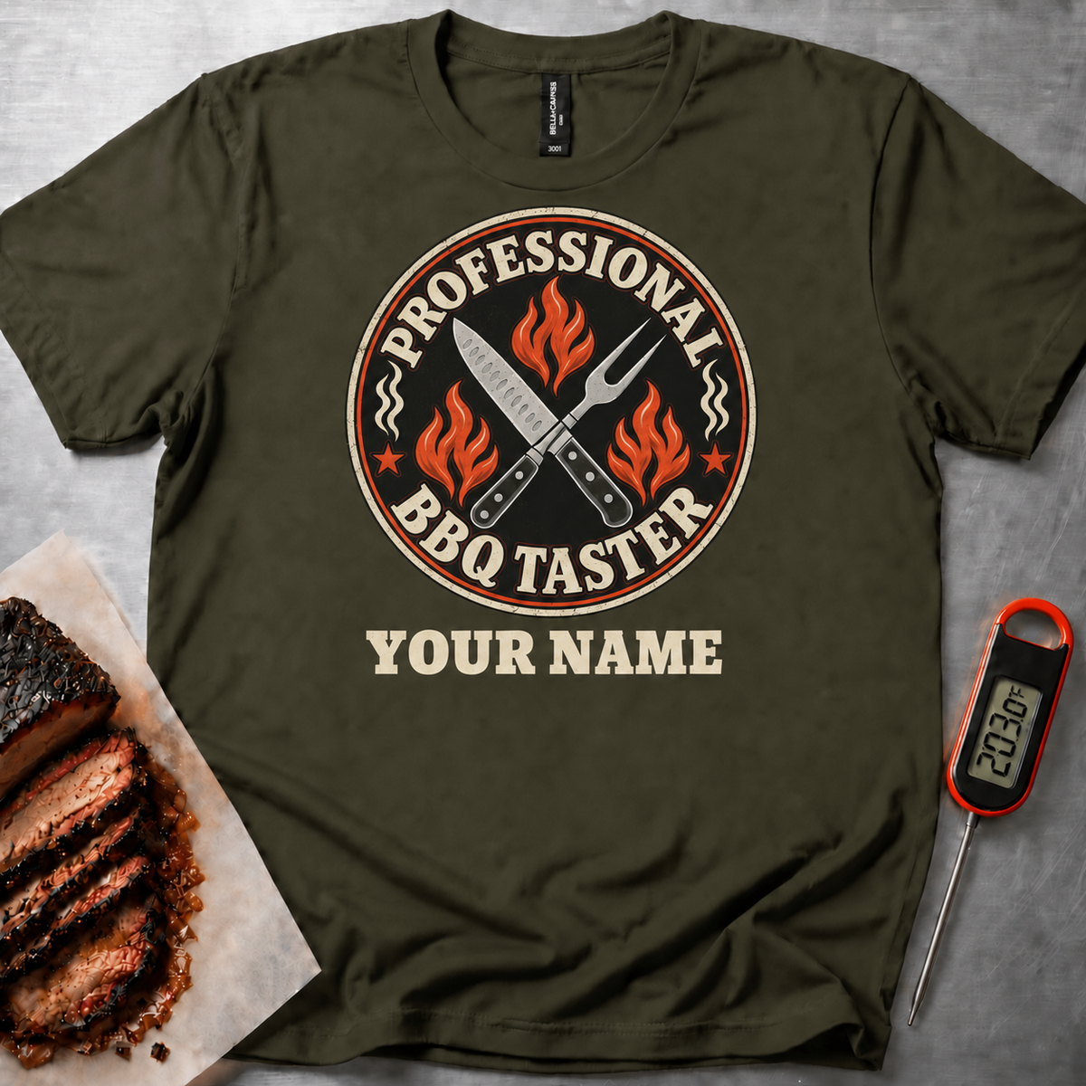 Personalized BBQ Taster T-shirt