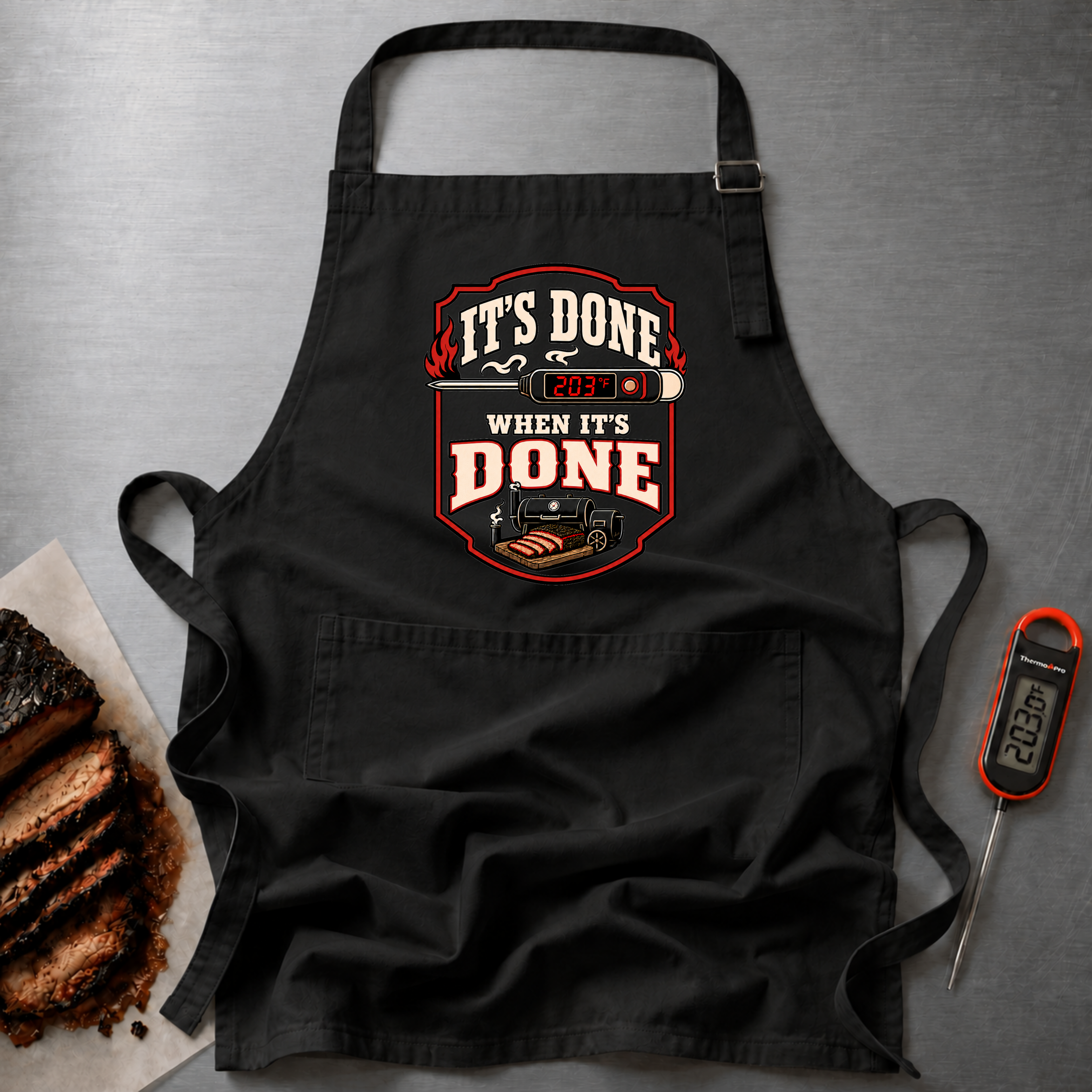 Its Done when it's Done Organic cotton apron