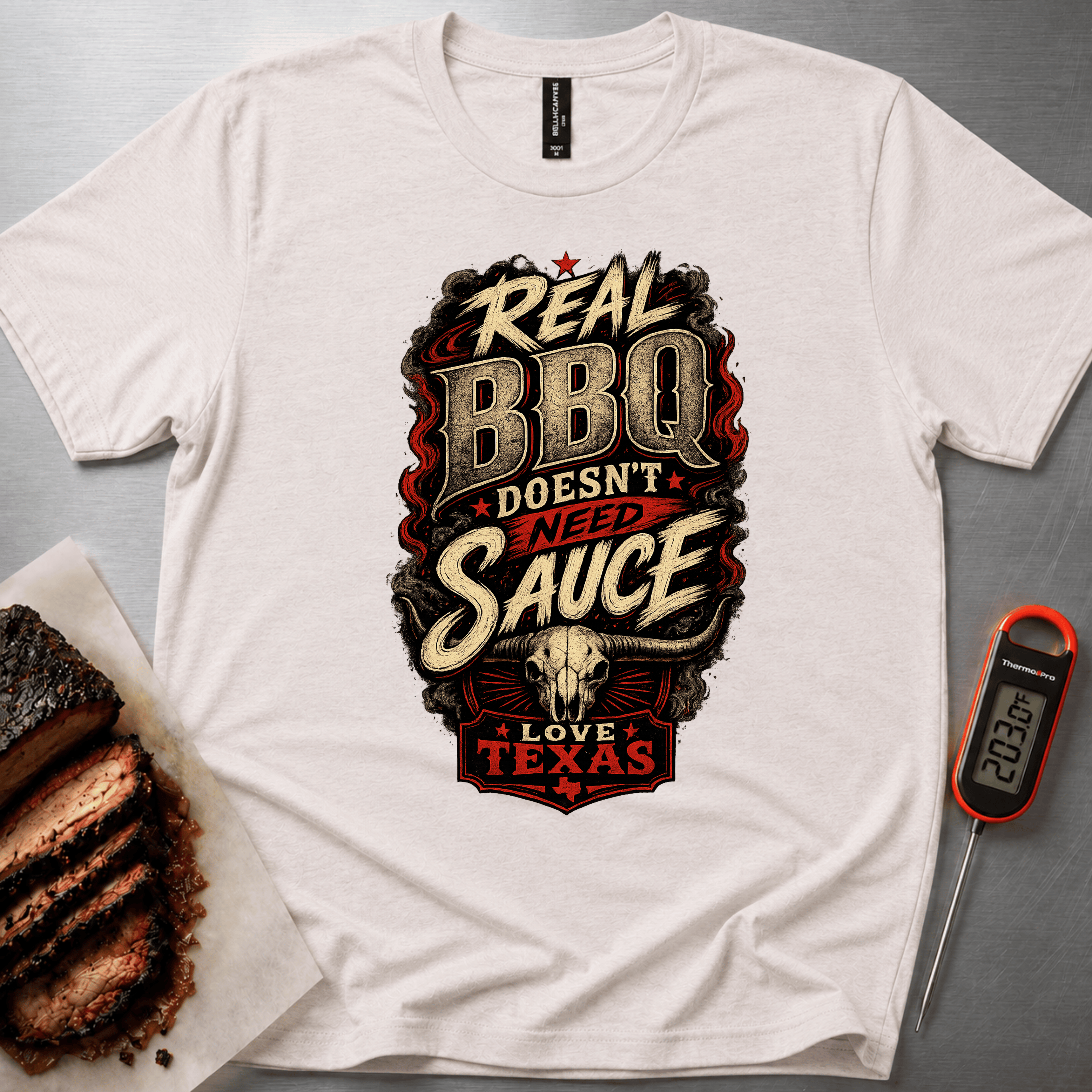 Real BBQ - No Sauce t-shirt