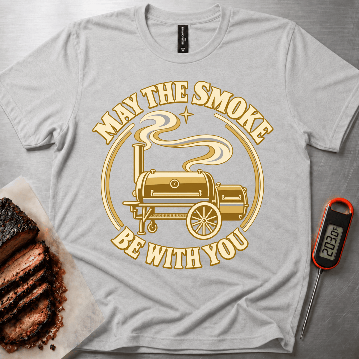 May the Smoke Badge t-shirt