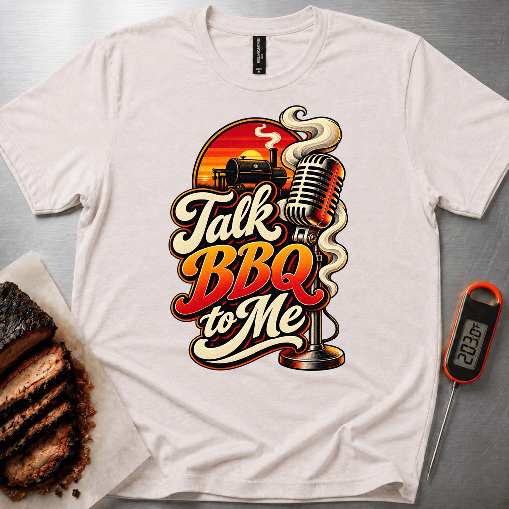 Talk BBQ Sunset t-shirt