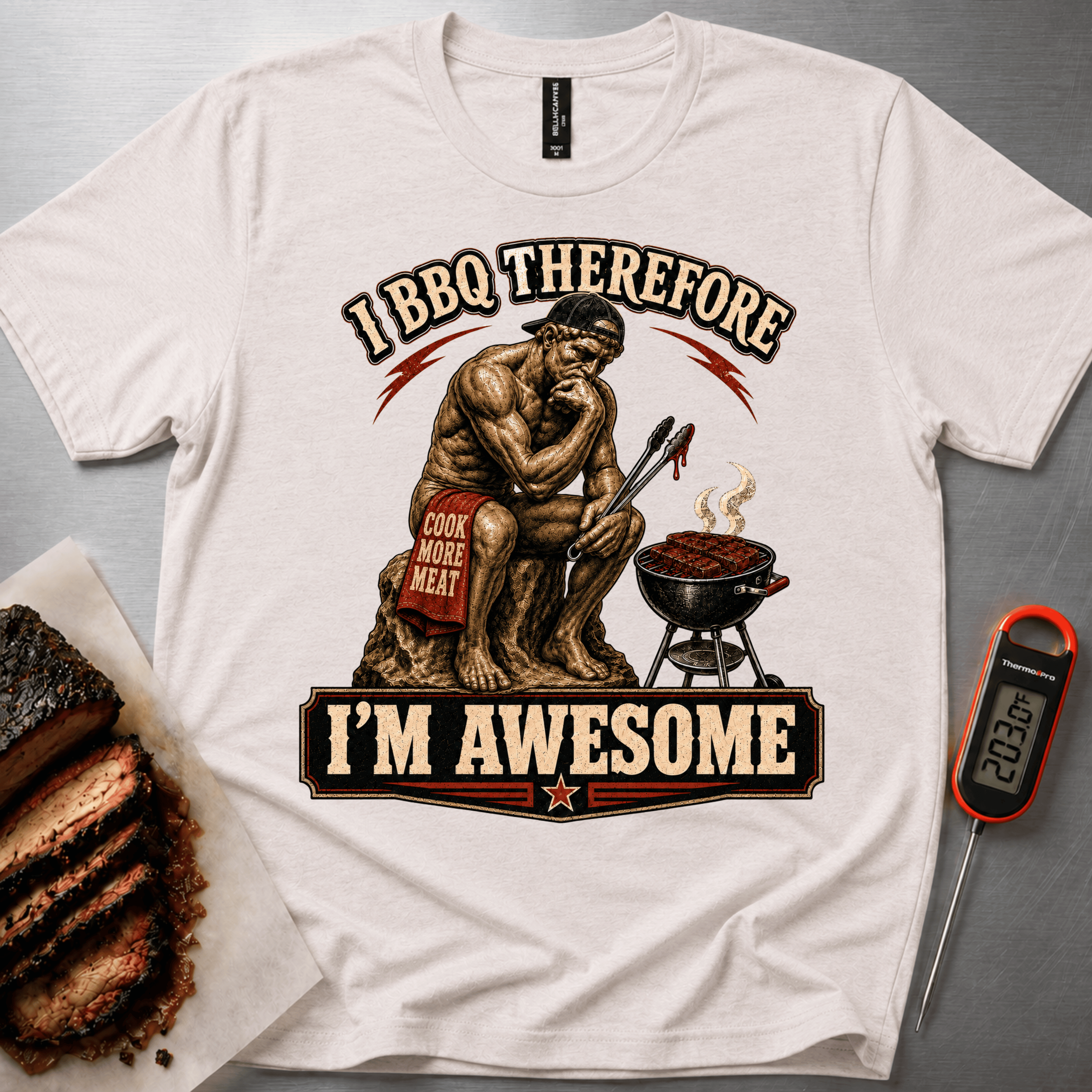 I BBQ Therefore I'm Awesome t-shirt