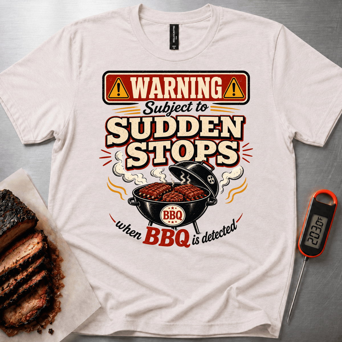 Warning Stops t-shirt
