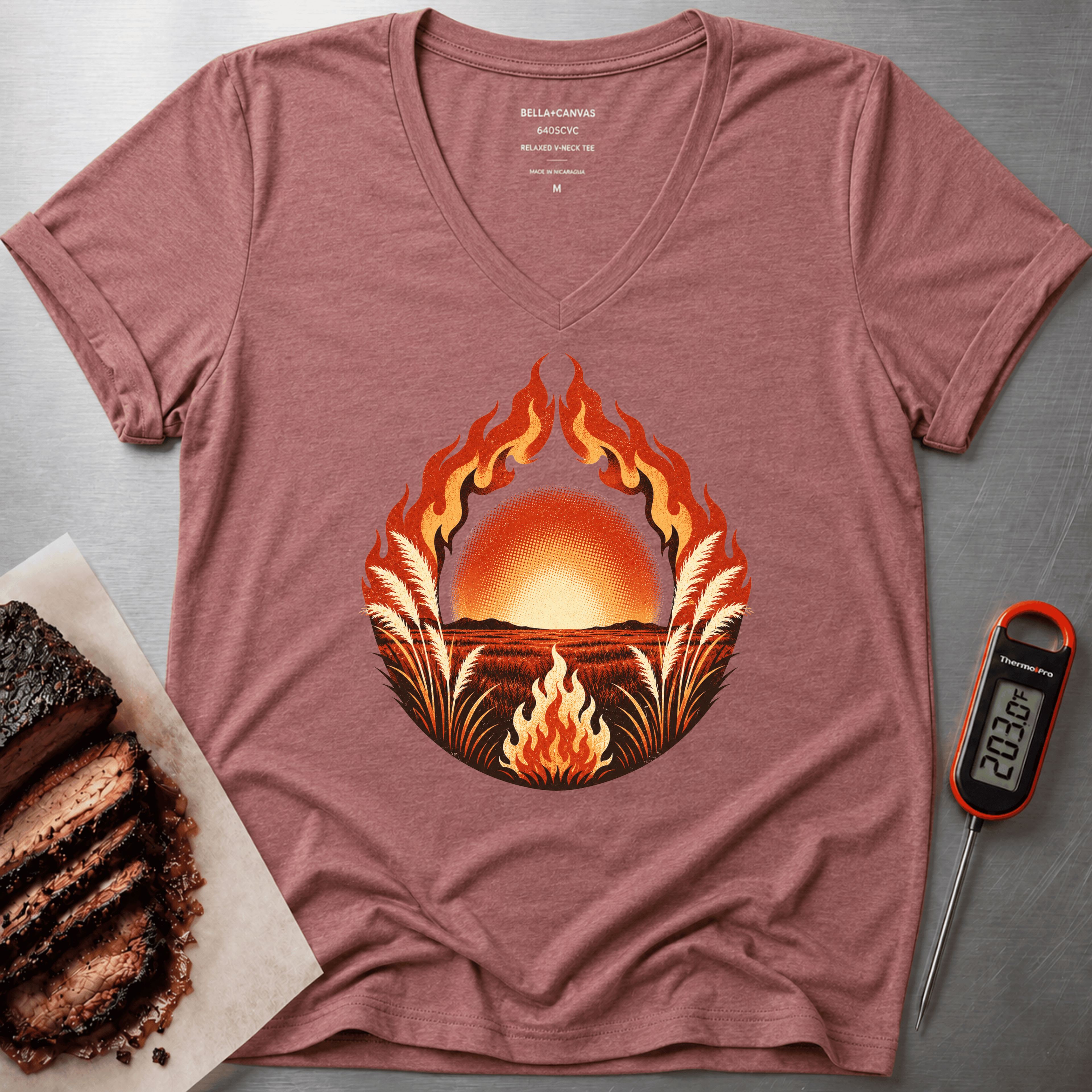 Fuego Women’s relaxed v-neck t-shirt