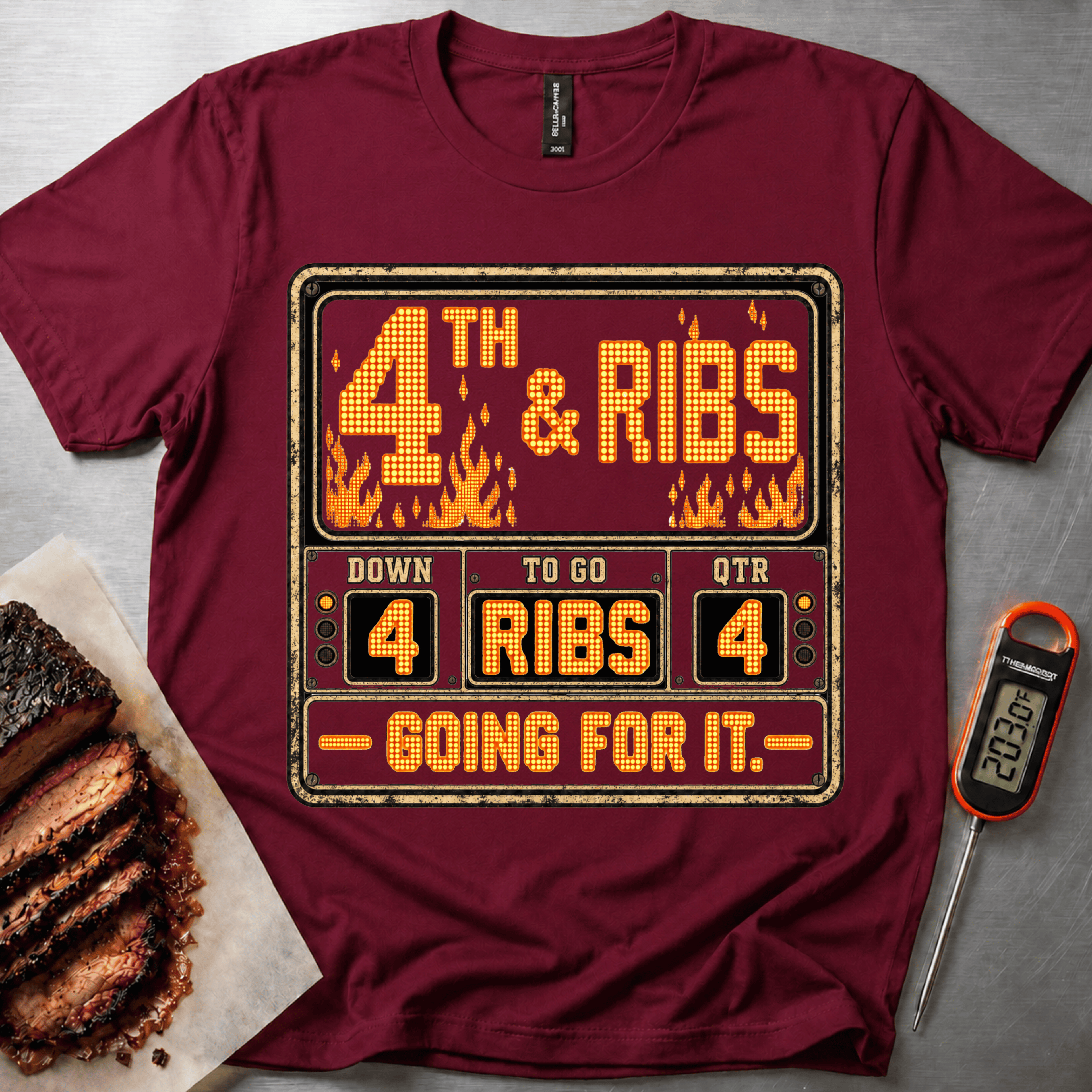 4th and Ribs Sign t-shirt