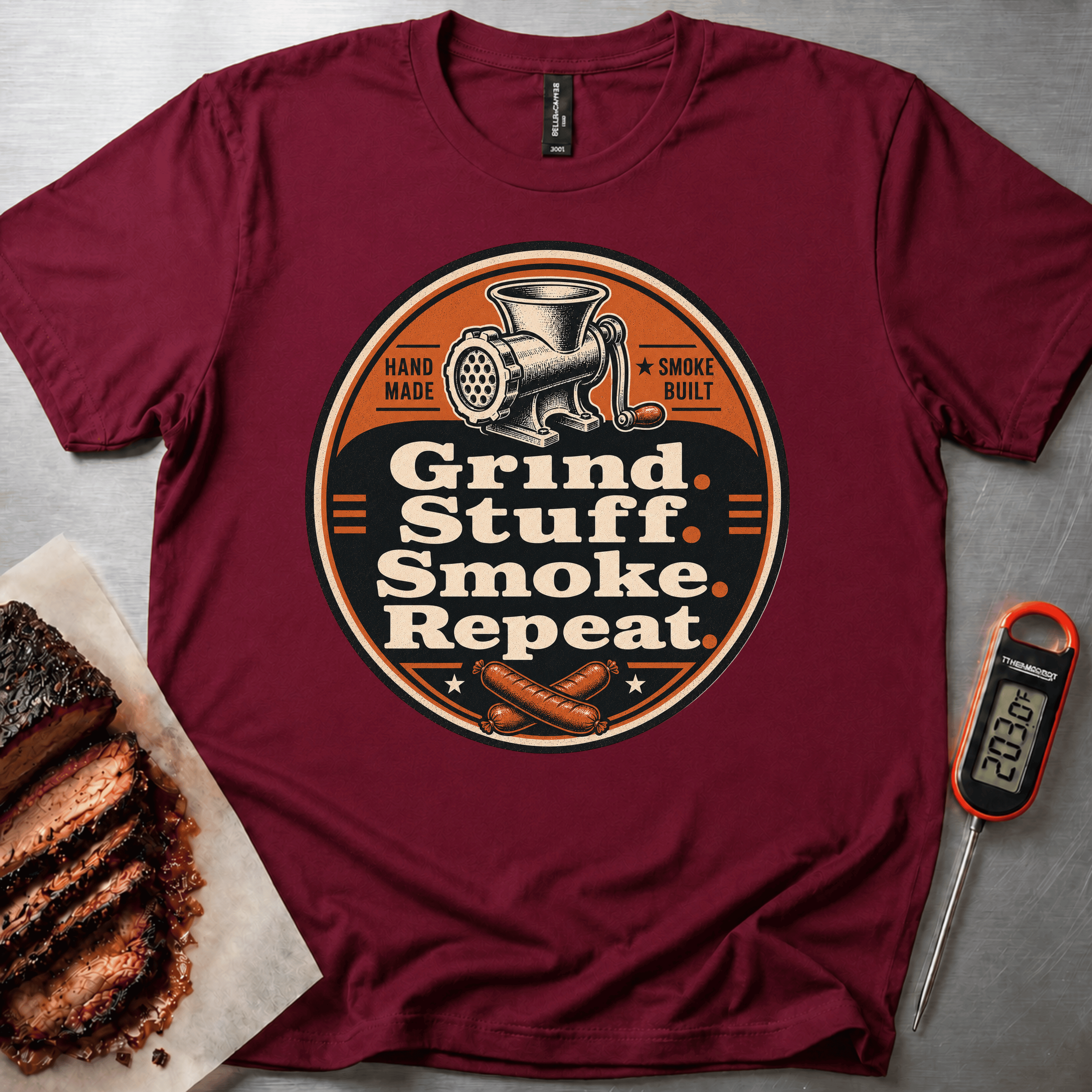 Grind Stuff Smoke Badge t-shirt