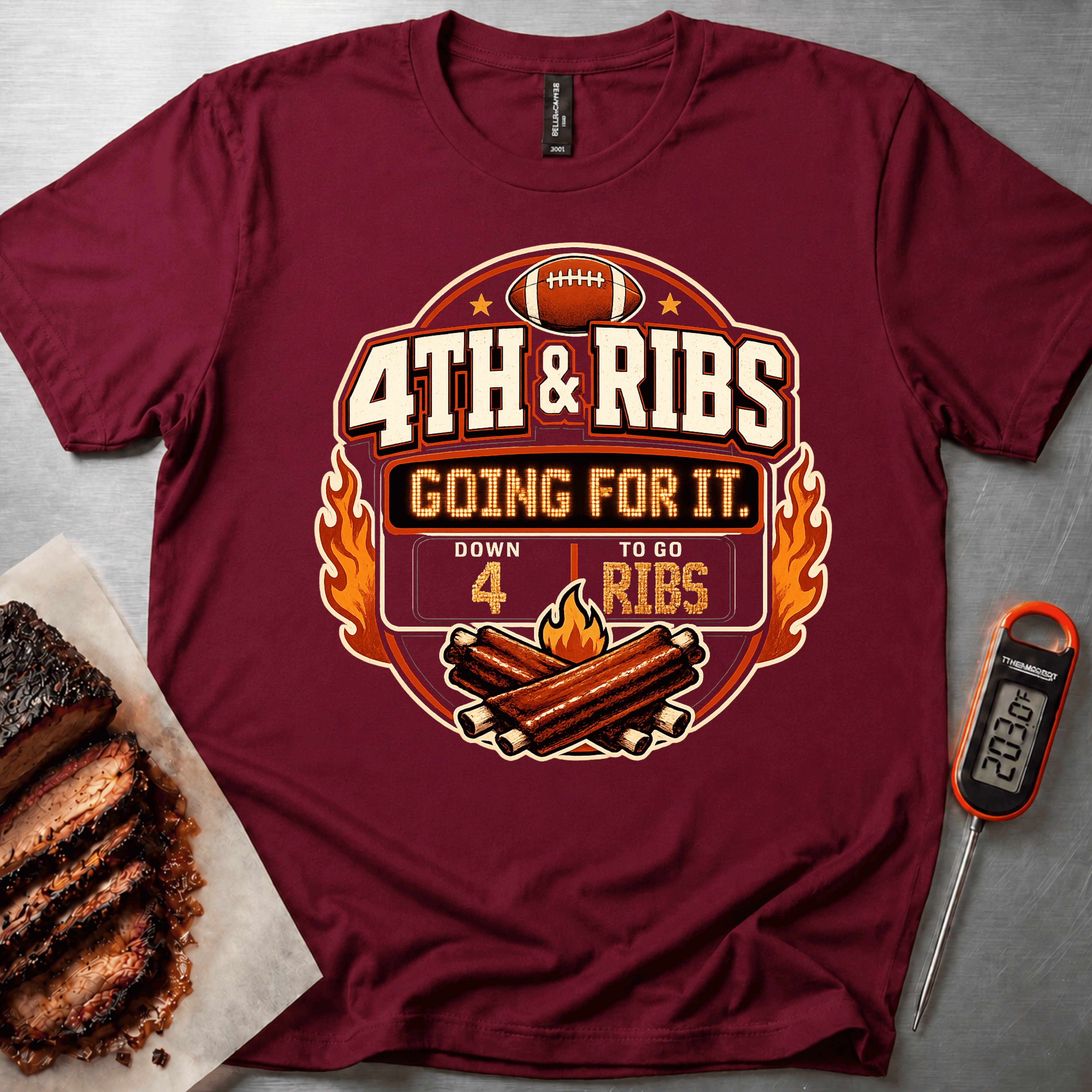 4th & Ribs Badge t-shirt