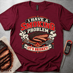 Smoking Problem Badge t-shirt