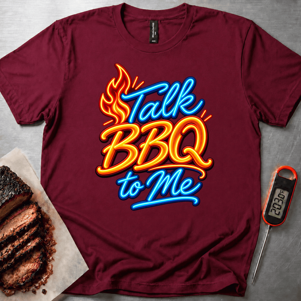 Talk BBQ Neon t-shirt