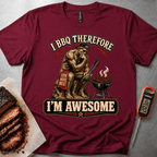 I BBQ Therefore I'm Awesome t-shirt