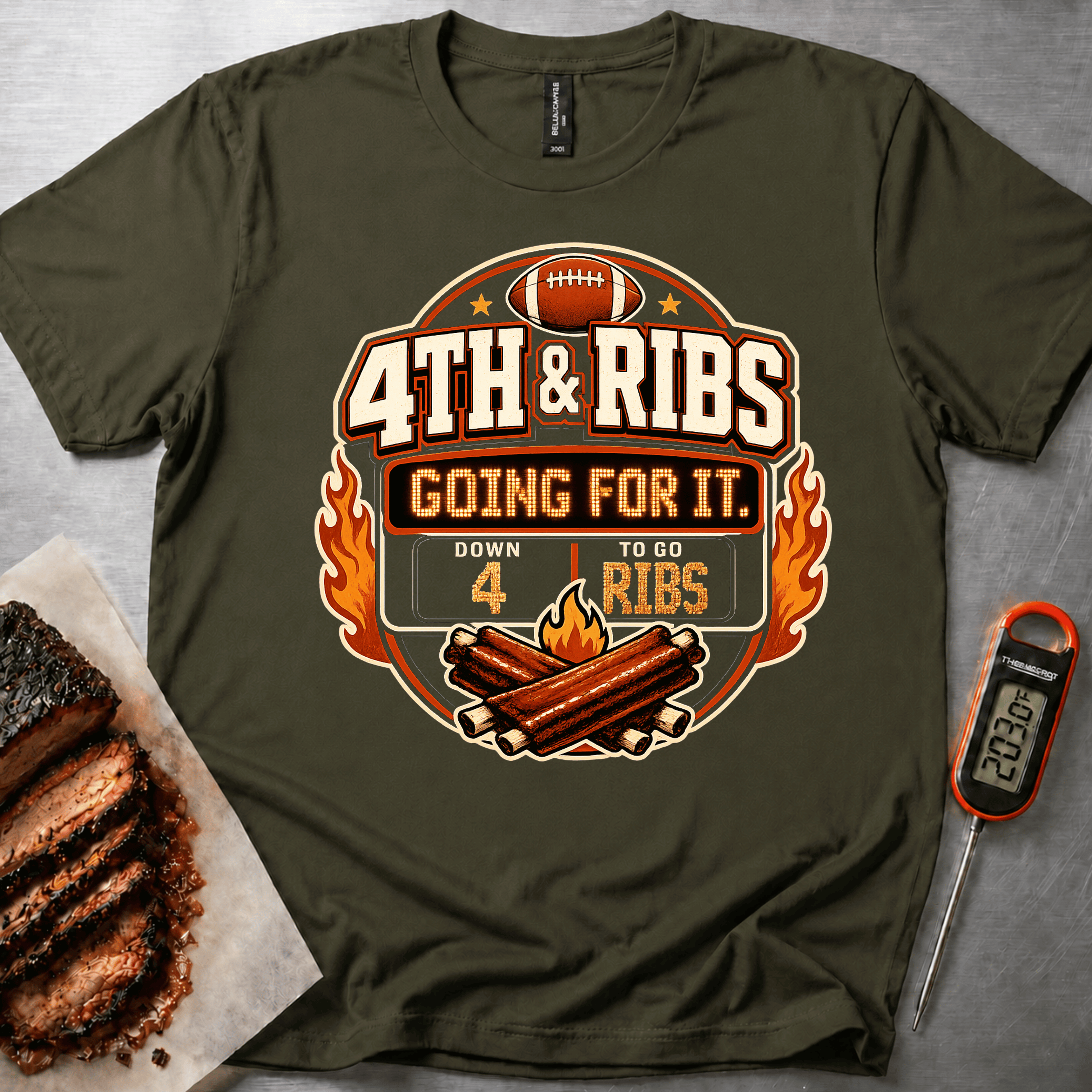 4th & Ribs Badge t-shirt