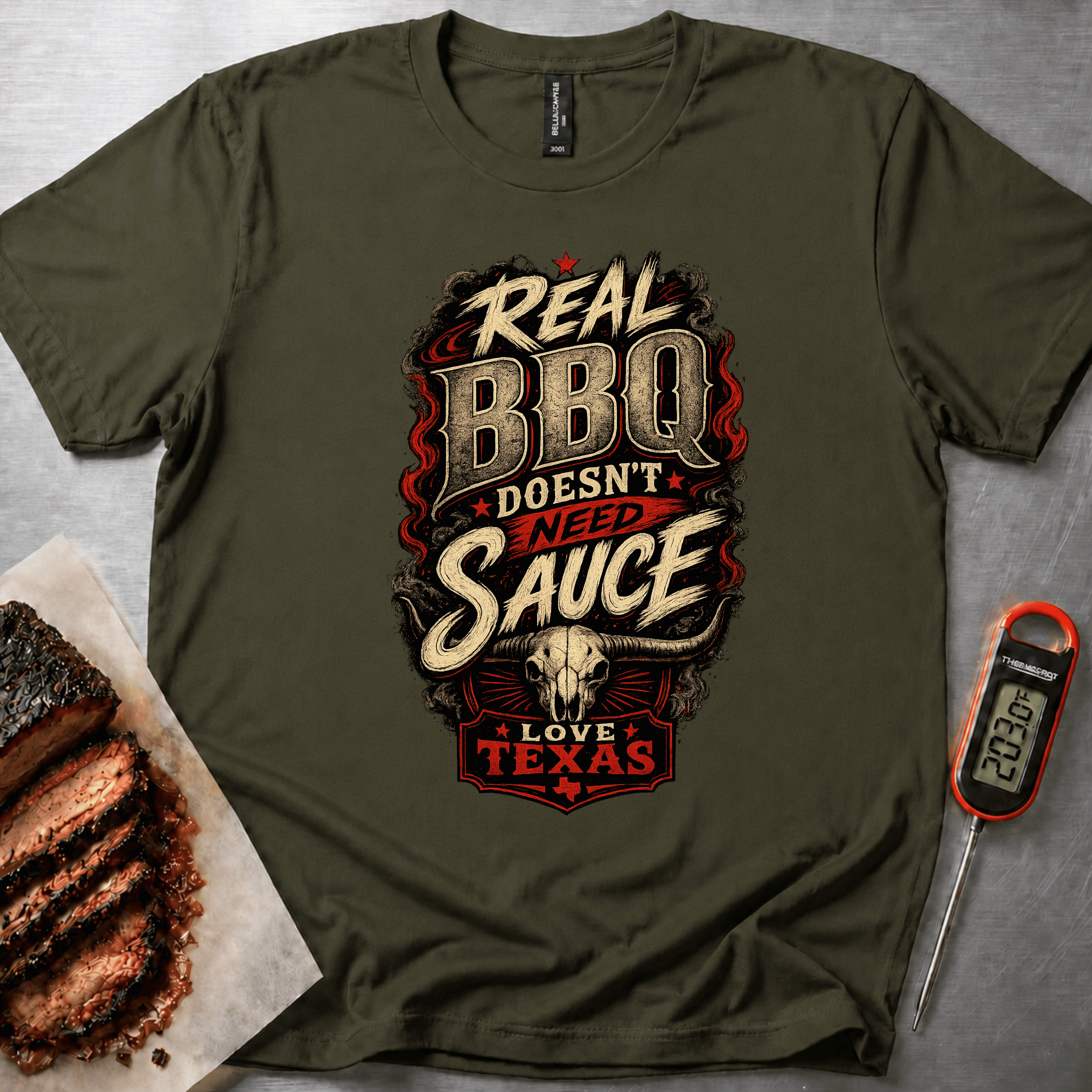 Real BBQ - No Sauce t-shirt