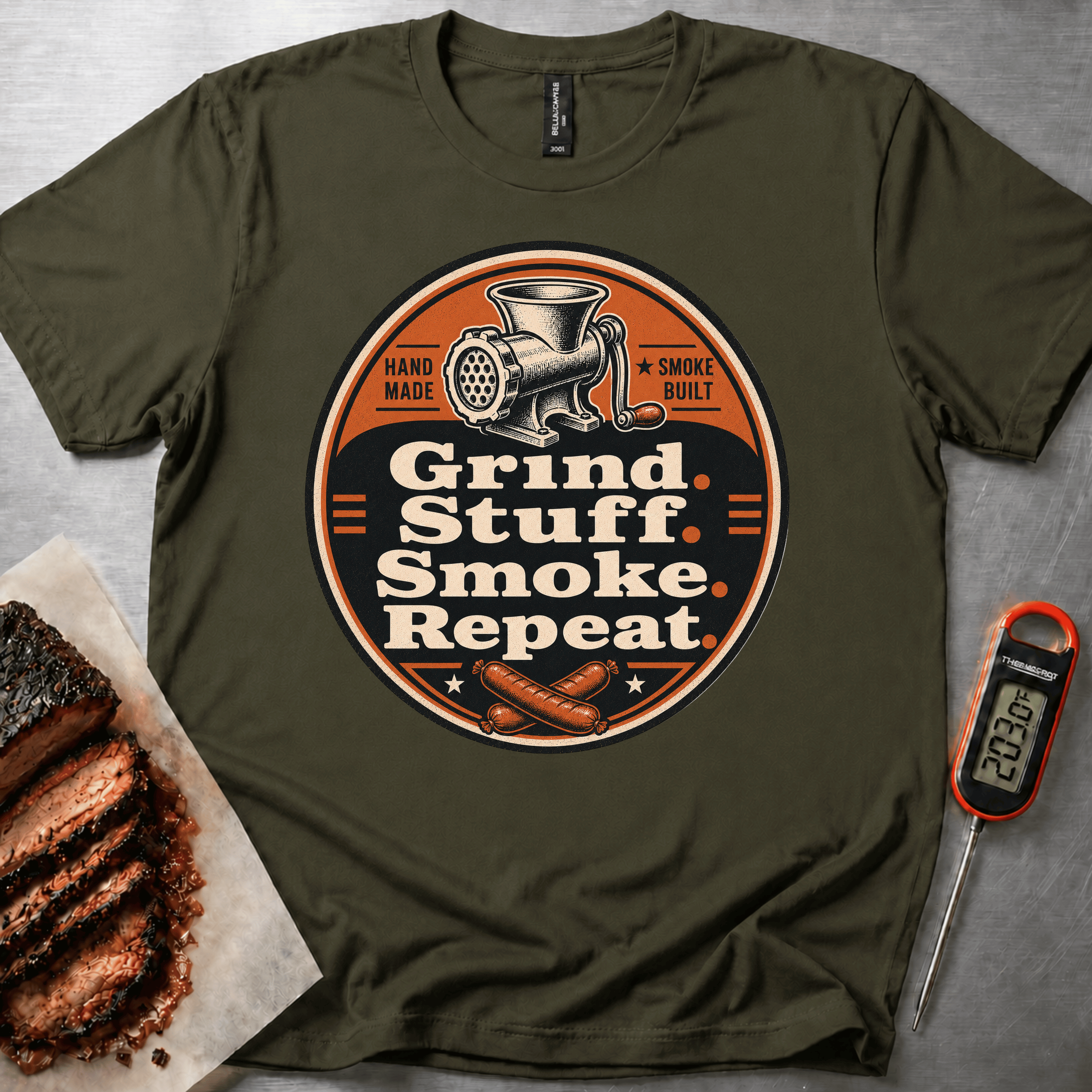 Grind Stuff Smoke Badge t-shirt