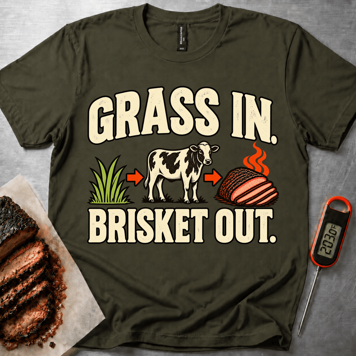 Grass In t-shirt