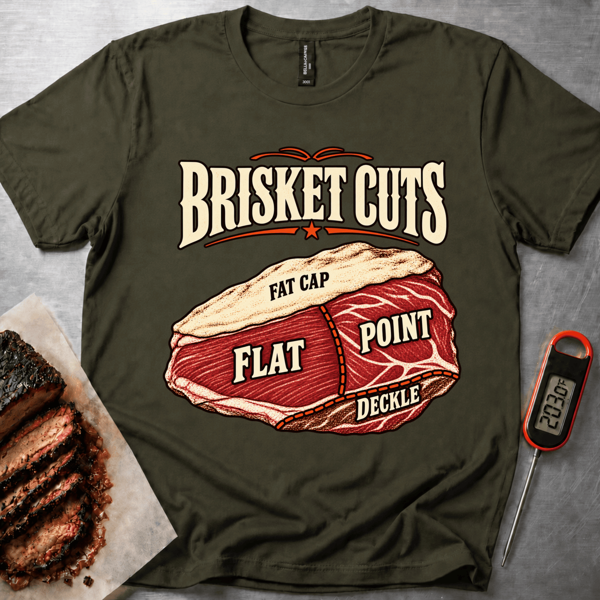 Brisket Cuts t-shirt