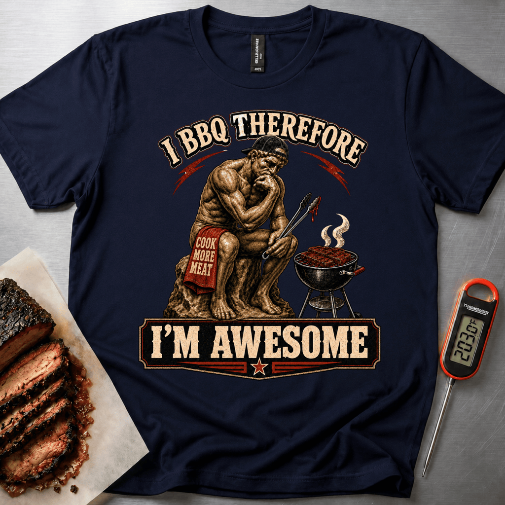 I BBQ Therefore I'm Awesome t-shirt