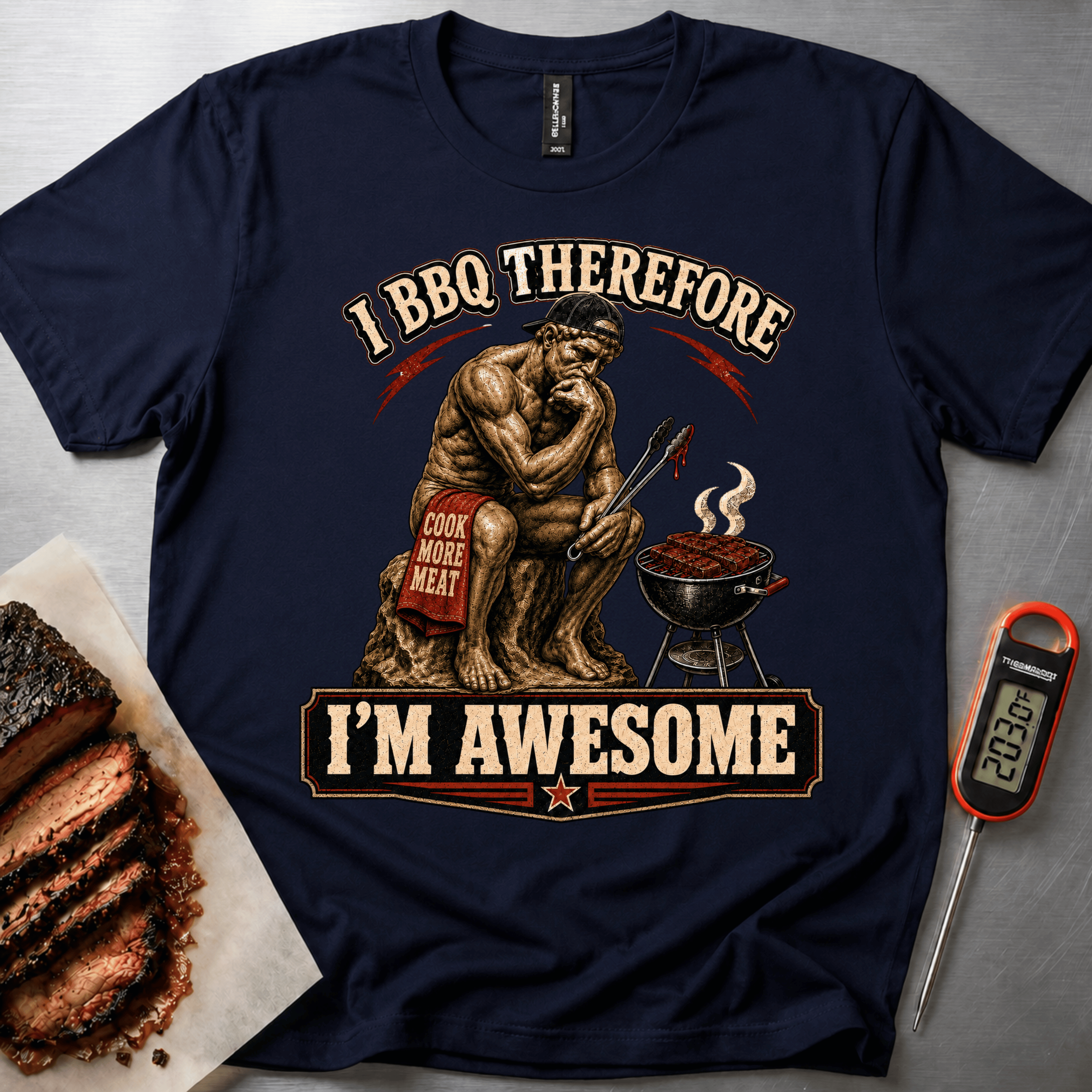 I BBQ Therefore I'm Awesome t-shirt