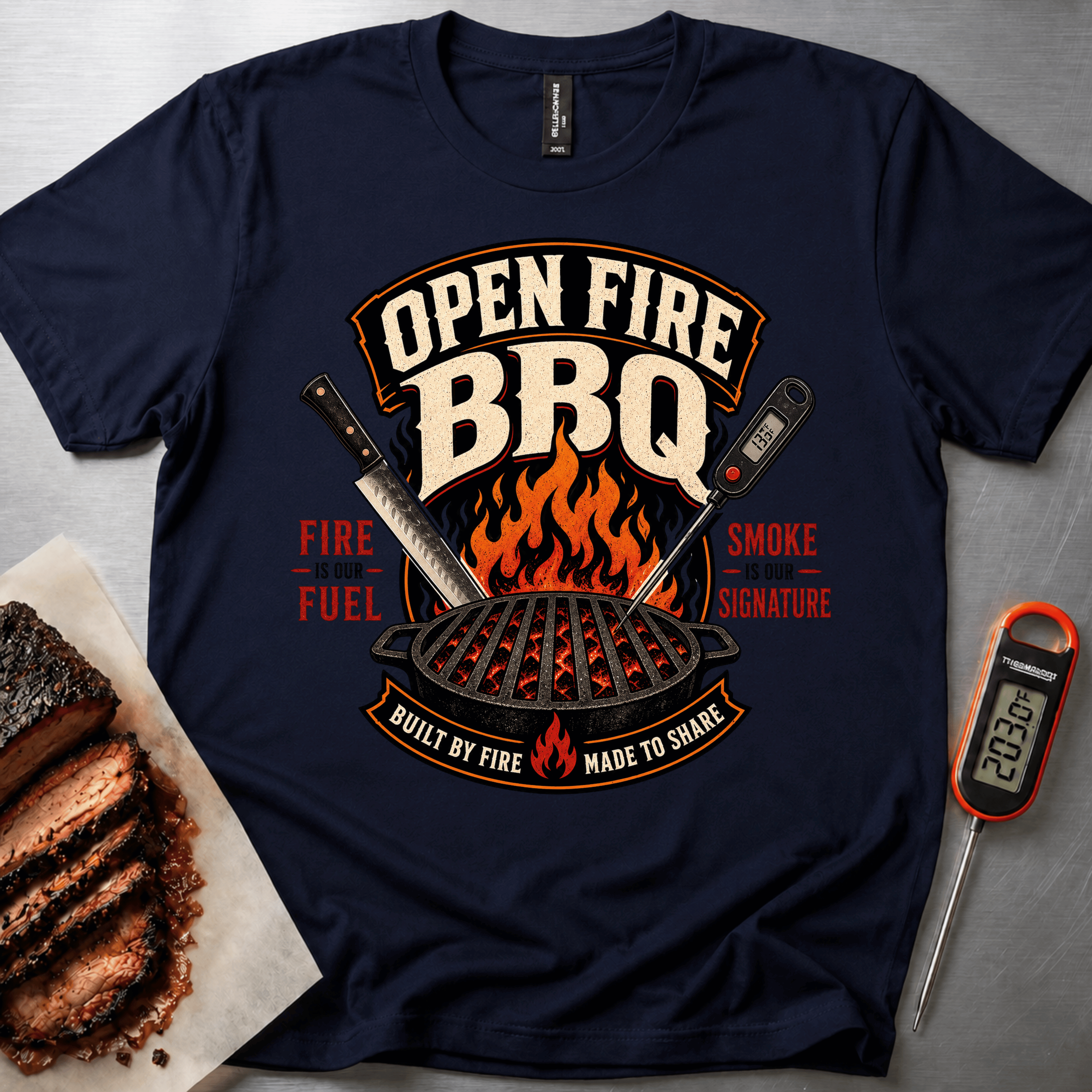 Open Fire BBQ t-shirt