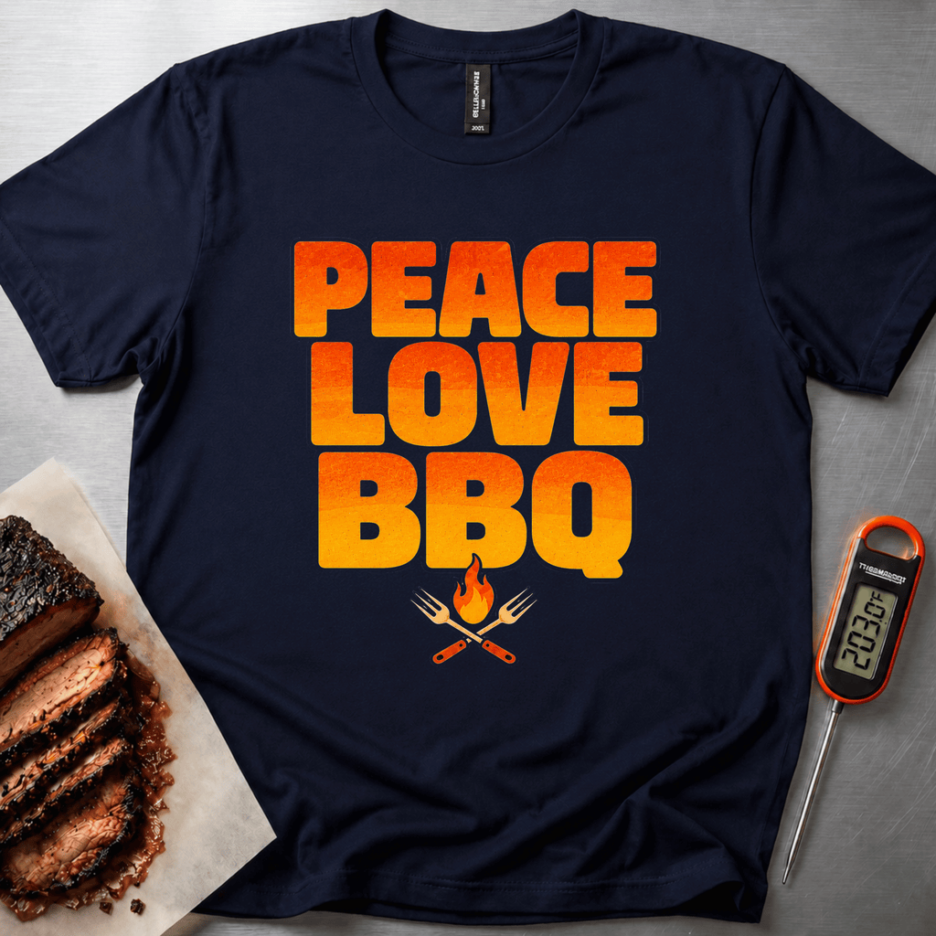 Peace Love BBQ t-shirt