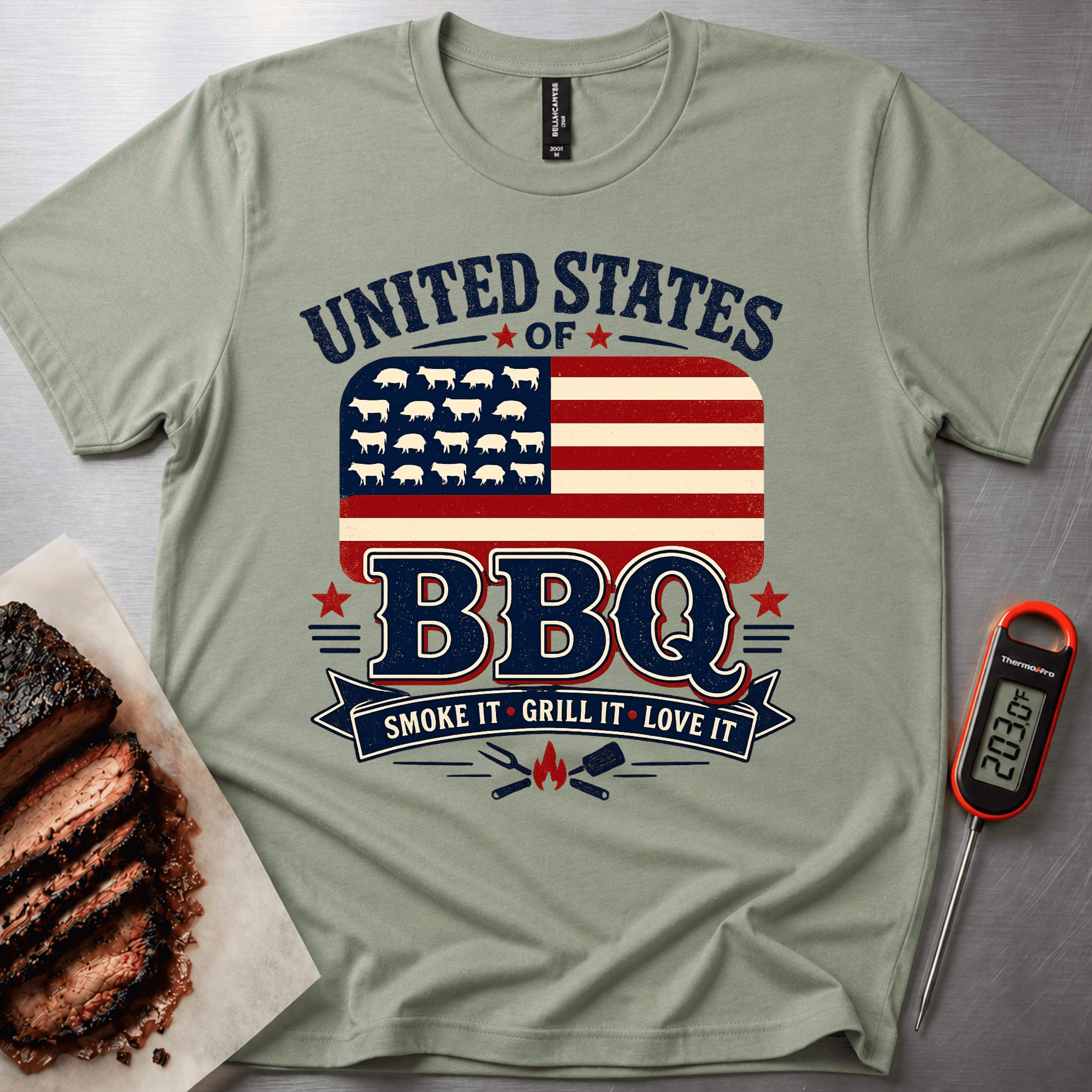 United States of BBQ t-shirt