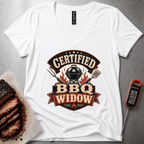 Certified BBQ Widow relaxed v-neck t-shirt