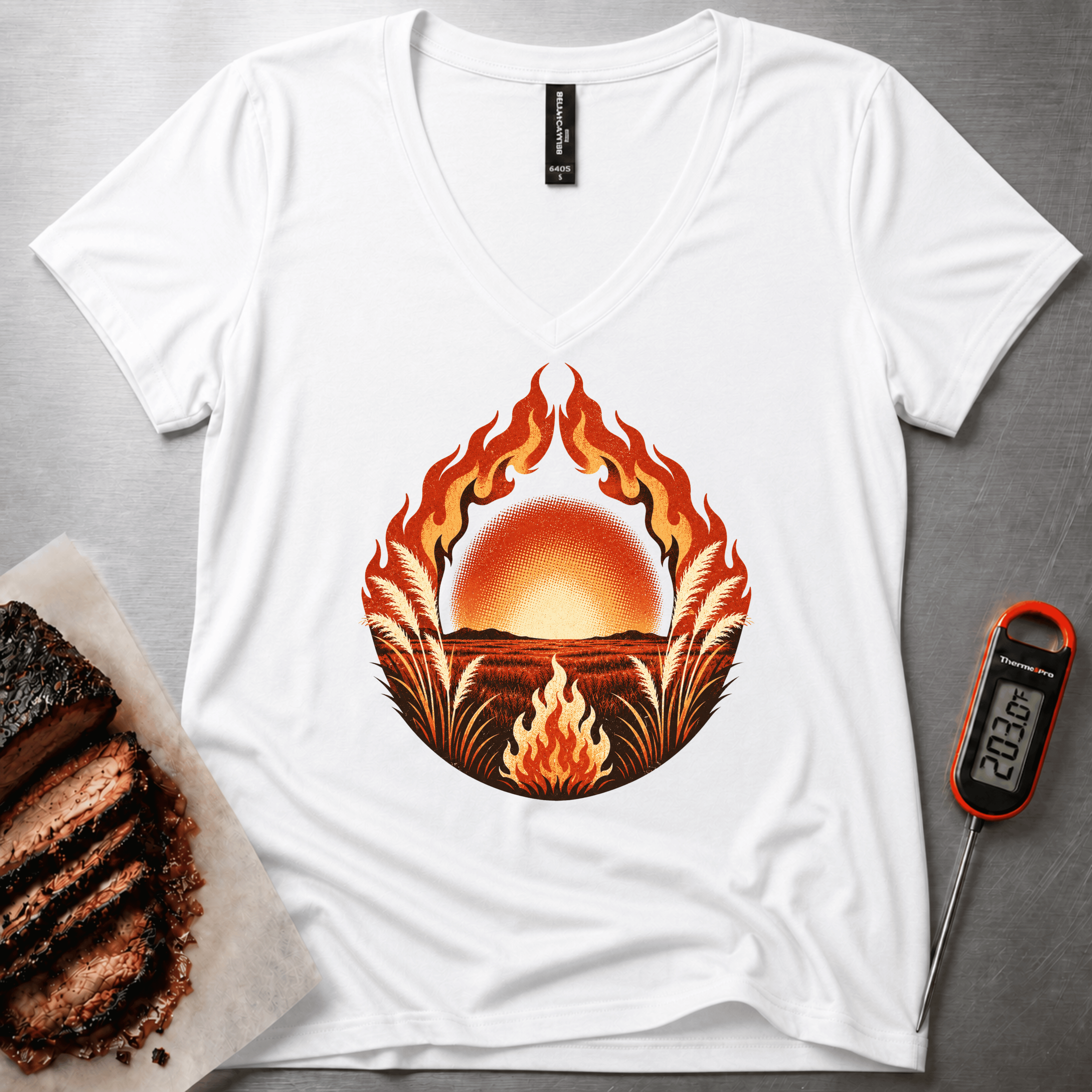 Fuego Women’s relaxed v-neck t-shirt