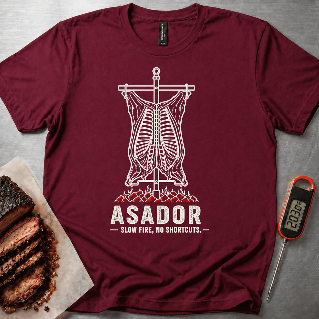 Asador t-shirt – Maroon