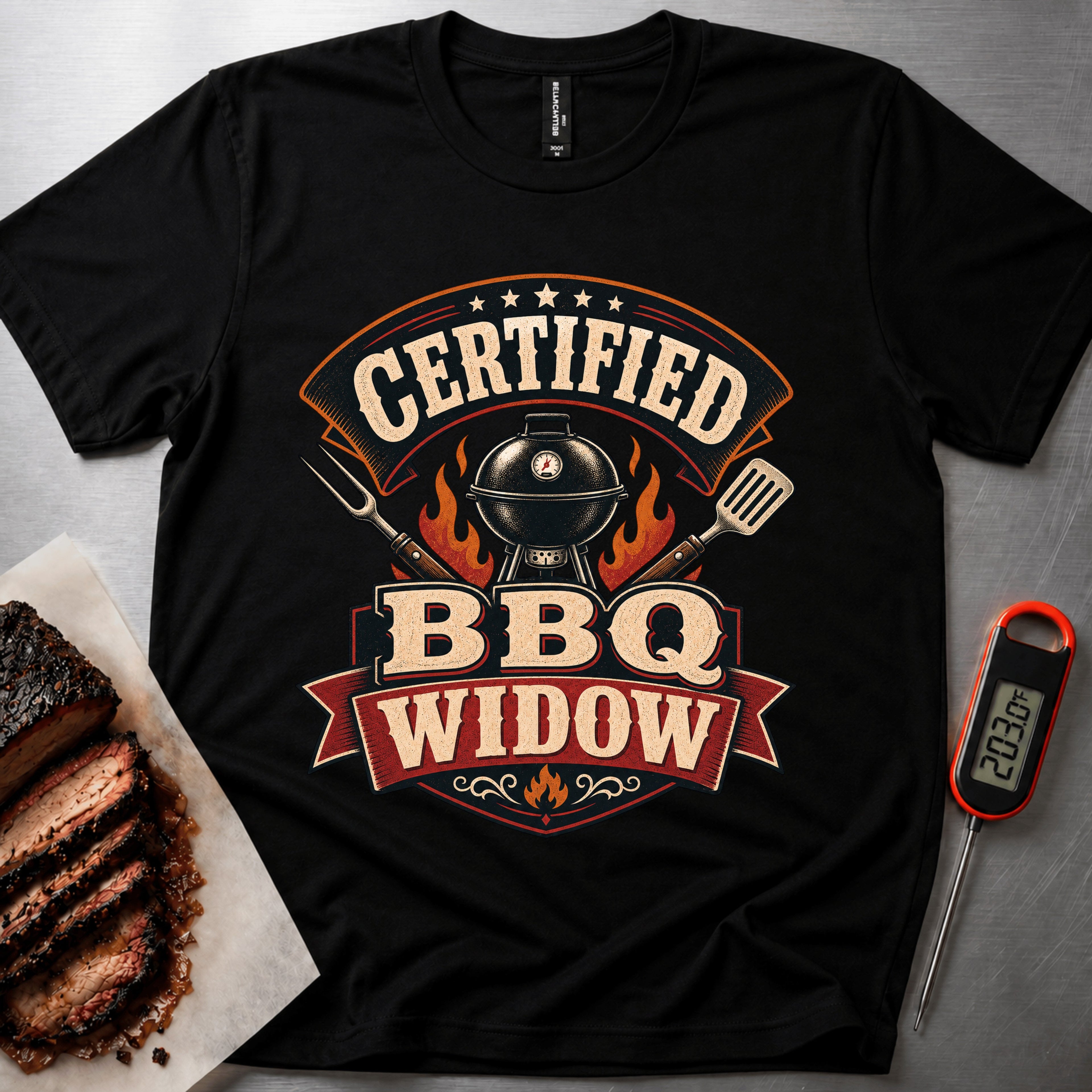 BBQ Widow t-shirt – Black