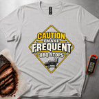 Caution BBQ t-shirt – Athletic Heather