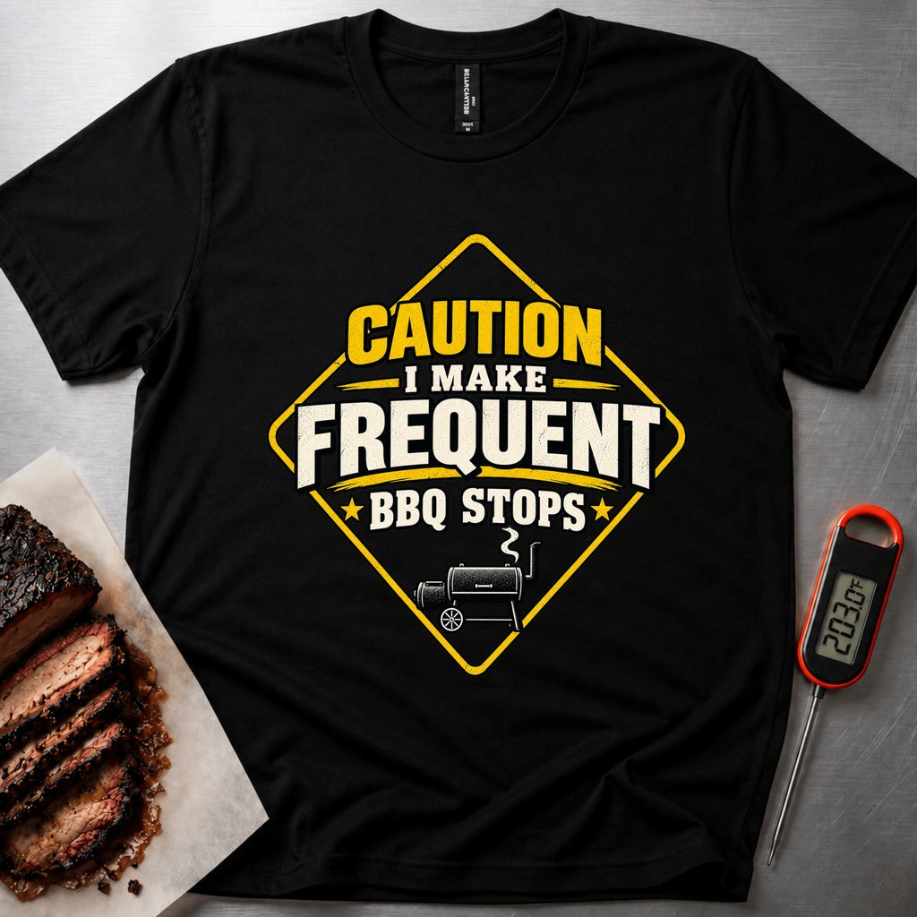 Caution BBQ t-shirt – Black