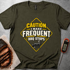 Caution BBQ t-shirt – Military Green