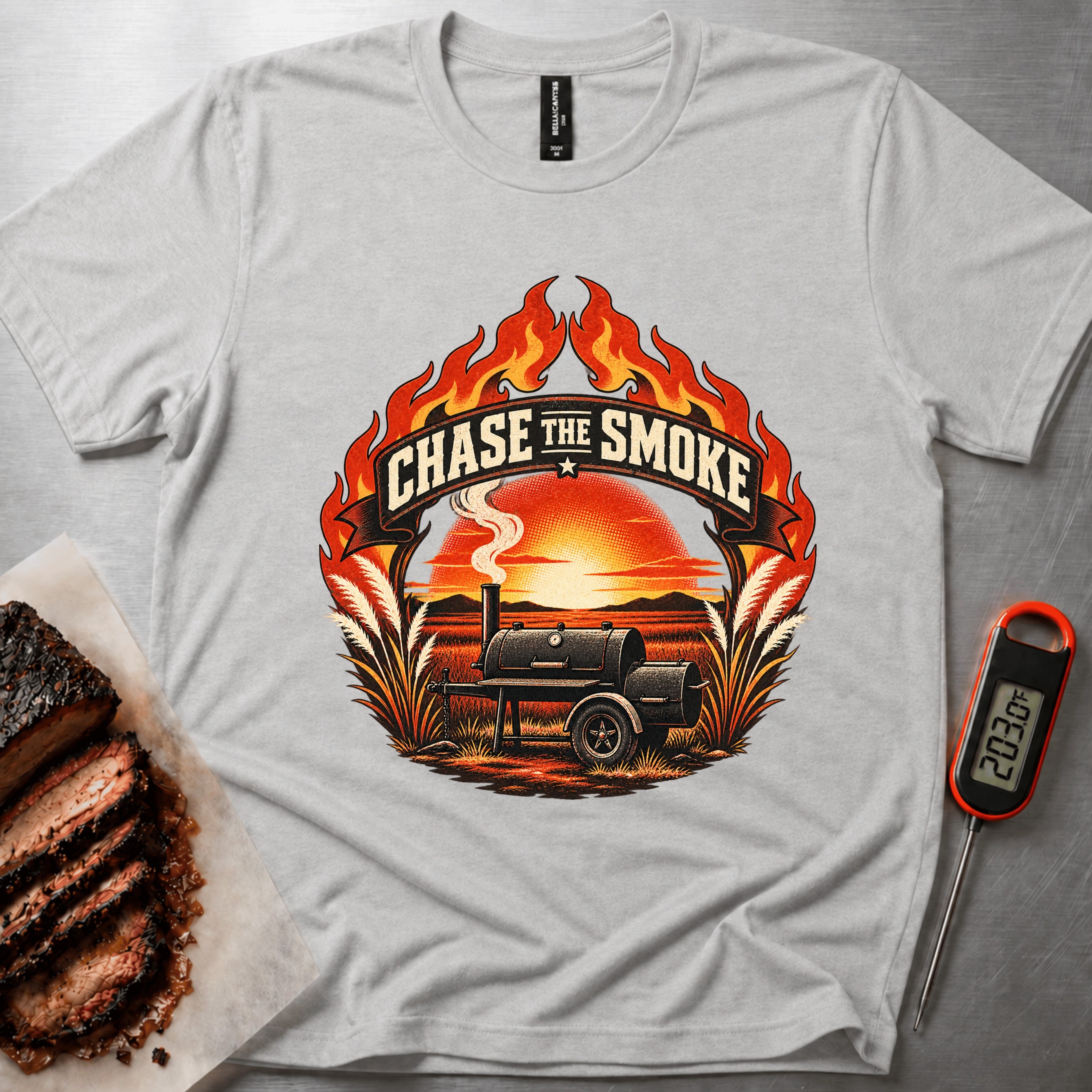 Chase the Smoke t-shirt – Athletic Heather