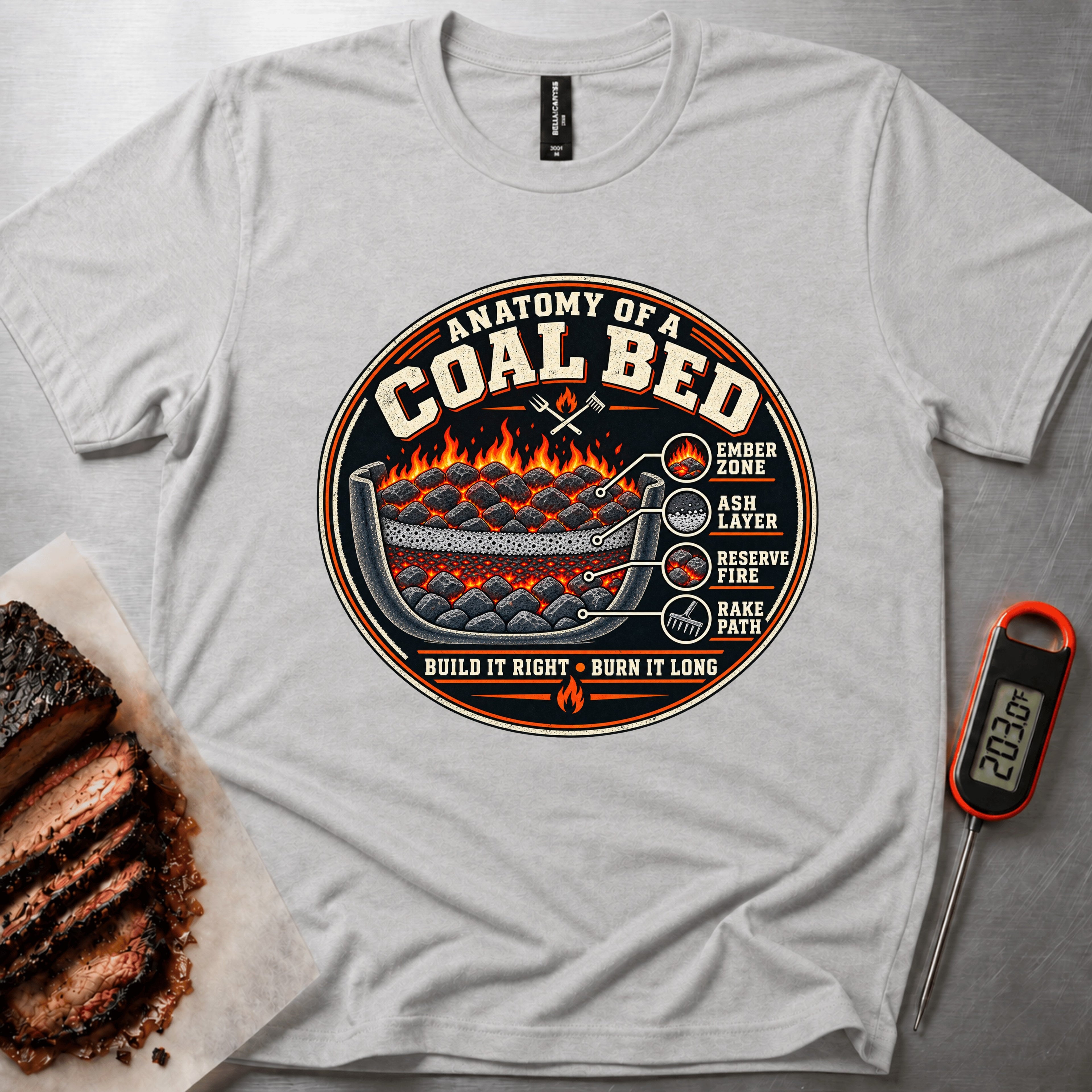 Coal Bed (v2) t-shirt – Athletic Heather