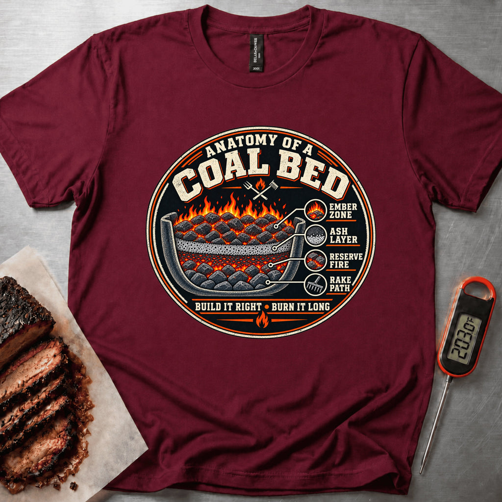 Coal Bed (v2) t-shirt – Maroon