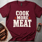 Cook More Meat T-shirt – Maroon