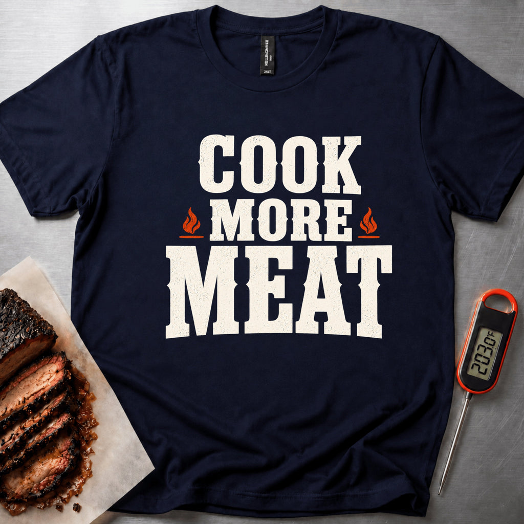 Cook More Meat T-shirt – Navy